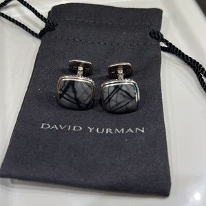 RARE David Yurman Exotic Stone Cufflinks